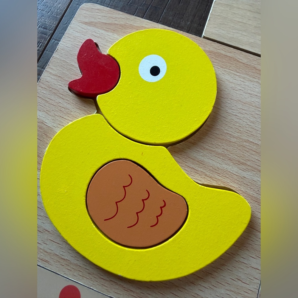 Vibrant Wooden Animal Puzzle Set for Kids - Picture 3 of 6